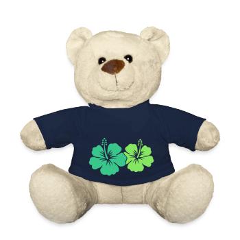 Hibiscus Flower - Teddy Bear - french navy - Front