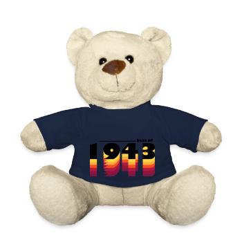 Vintage Bold Tribute to 1943 - Celebrate 82nd - Teddy Bear - french navy - Front