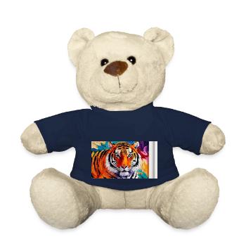 Abstract Tiger 20250303 160916 0000 - Teddy Bear - french navy - Front