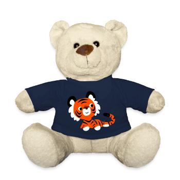Heiterer Cartoon-Tiger von Cheerful Madness!! - Teddy - French Navy - Vorne