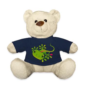 a gecko - Teddy Bear - french navy - Front