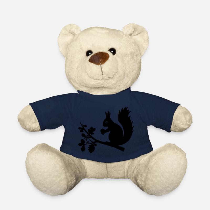 Eichhörnchen Eichel Zweig Eiche Blätter Baum Wald - Teddy - French Navy