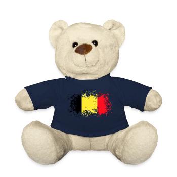 Belgique Belgium Idée cadeau - Nounours - bleu marine - Devant