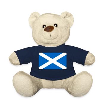 Scotland Flag - Teddy Bear - french navy - Front