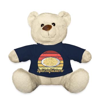 Retro Spätzleflüsterer Schwaben Spätzle - Teddy - French Navy - Vorne