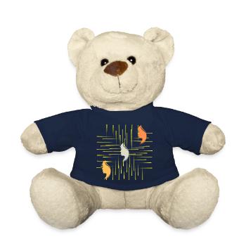 Gift idea, arts, friends, family, graphic, fun - Teddy Bear - french navy - Front