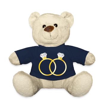 Two diamond rings - Teddy Bear - french navy - Front