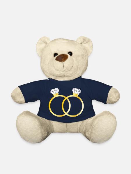 Two diamond rings - Teddy Bear - french navy