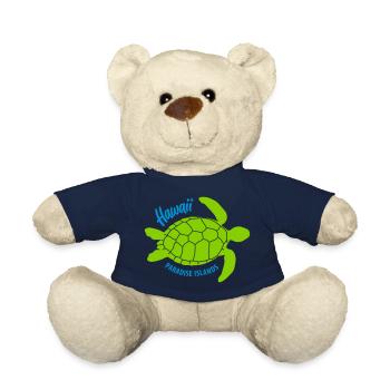 Turtle Hawaii Paradise Islands - Teddy Bear - french navy - Front