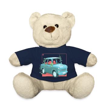Trabi mit Pflanzen - Teddy - French Navy - Vorne