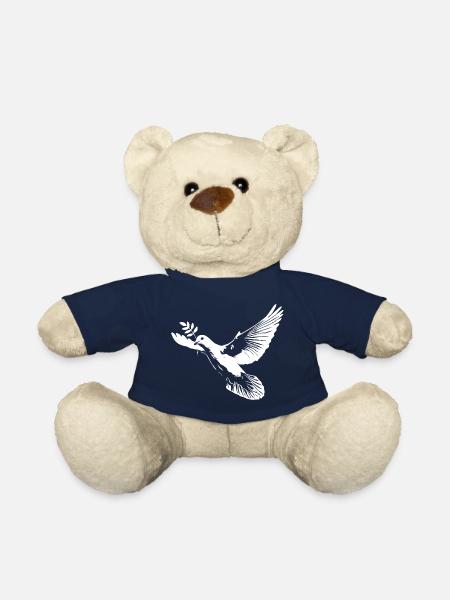 White dove of peace - Teddy Bear - french navy
