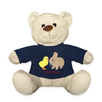 Hase Kücken, Frohe Ostern - Teddy - French Navy - Vorne