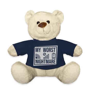 Dire mon pire cauchemar - Nounours - bleu marine - Devant