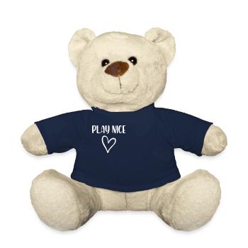 jouer bien avec le cœur - Nounours - bleu marine - Devant