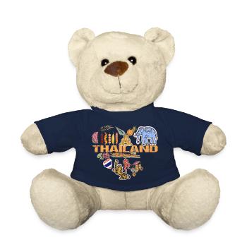 I love Thailand Emigration & Holidays - Teddy Bear - french navy - Front