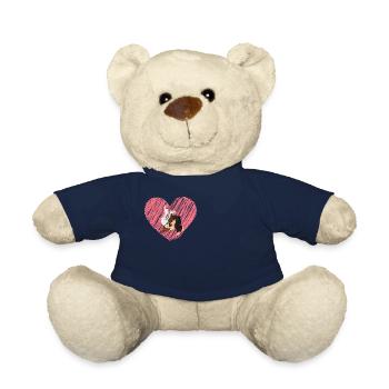 judo love - idee cadeau judo - Nounours - bleu marine - Devant
