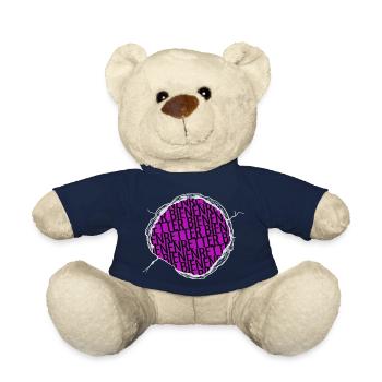 tierliebe bär veggie naturschutz spruch hund tier - Teddy - French Navy - Vorne