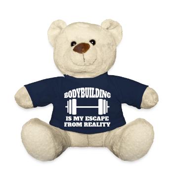 Fitness Muscle Bodybuilder Strength Training Athlètes - Nounours - bleu marine - Devant