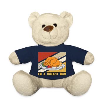 I'am a breast man - Funny Turkey - Nounours - bleu marine - Devant