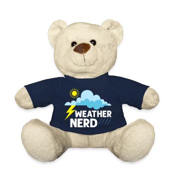 Weather Nerd Meteorology Meteorologist - Teddy Bear - french navy - Front