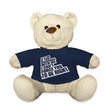 you disagree with me - Teddy Bear - french navy - Front