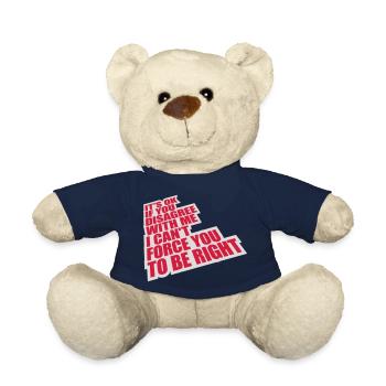 you disagree with me - Teddy Bear - french navy - Front