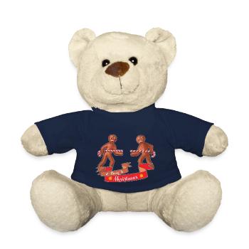 Pain d’épices Joyeux Noël - Nounours - bleu marine - Devant
