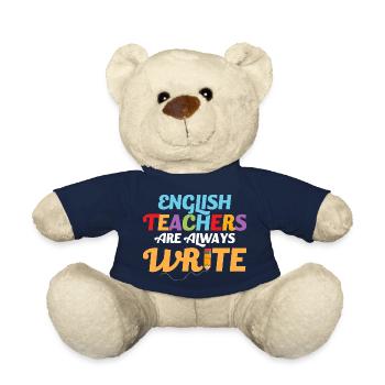 English Teachers Are Always Write Grammar Language - Teddy - French Navy - Vorne