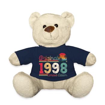 Né 1998 25ème anniversaire Cadeau homme / femme - Nounours - bleu marine - Devant