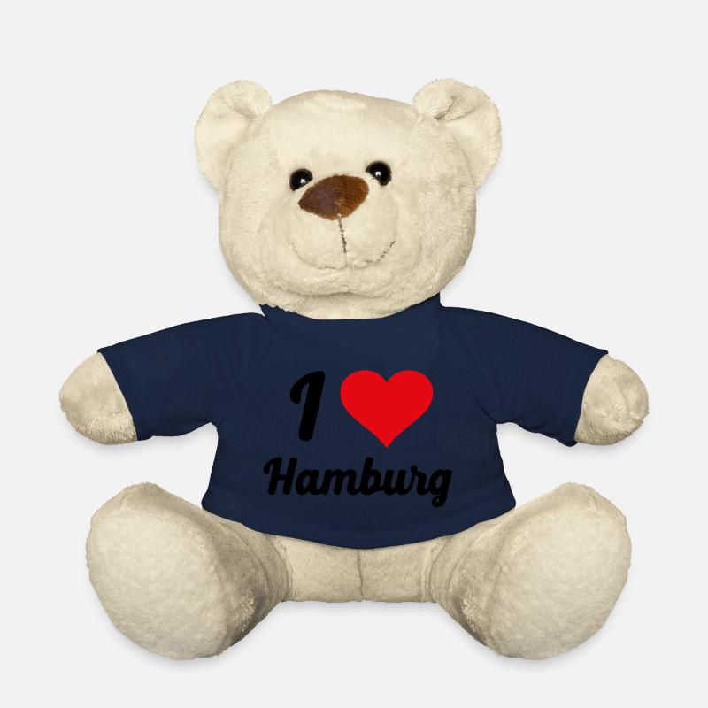 I Love Hamburg - Teddy - French Navy