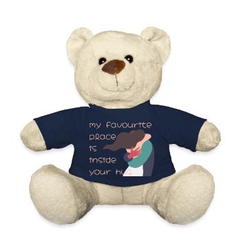 Mein Lieblingsort ist in deiner Umarmung - Teddy - French Navy - Vorne