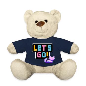 Let's Go! - Teddy Bear - french navy - Front