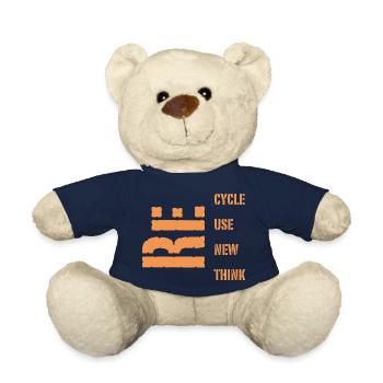 Recycling - Teddy Bear - french navy - Front