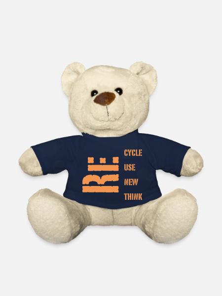 Recyclage - Nounours - bleu marine