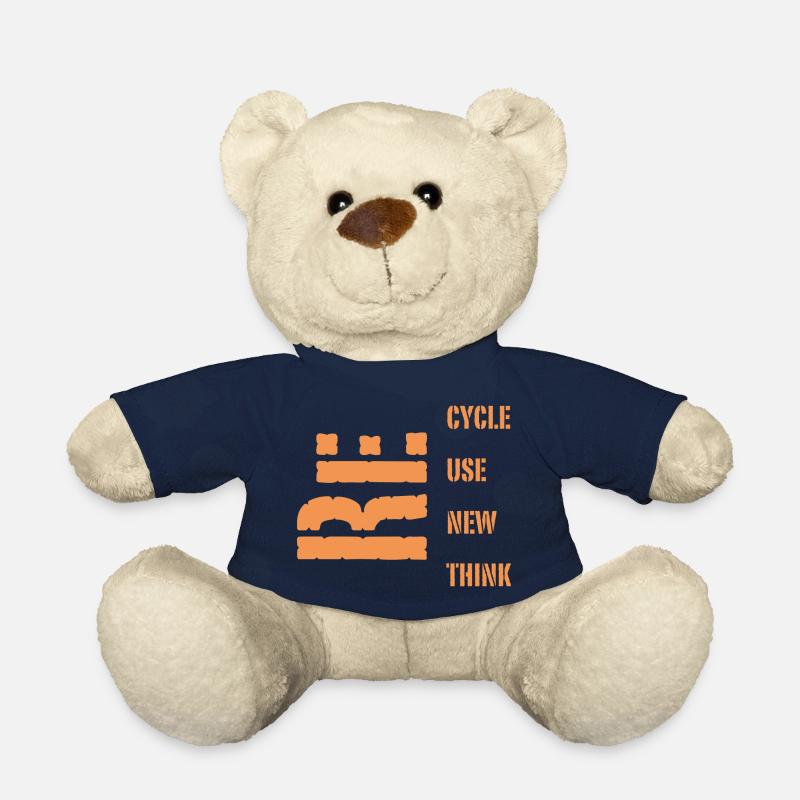 Recycling - Teddy Bear - french navy