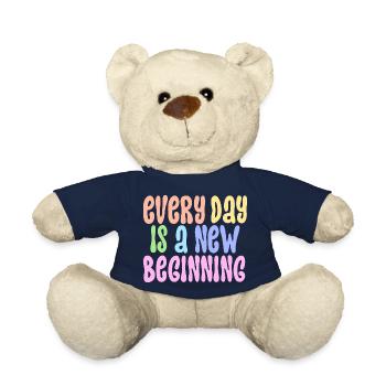 Every Day is a new Beginning - Teddy - French Navy - Vorne