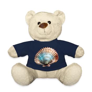 Les pétoncles sont aussi appelés moules pèlerines - Nounours - bleu marine - Devant