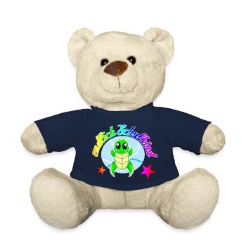 Endlich Schulkind Schildkröte Einschulung - Teddy - French Navy - Vorne