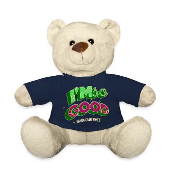 Christmas Animal Bedroom Christmas Present - Teddy Bear - french navy - Front
