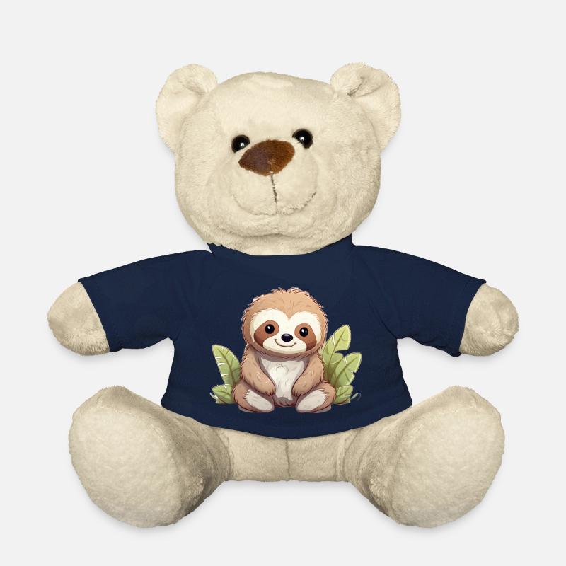 Kawaii Sloth - Teddy Bear - french navy