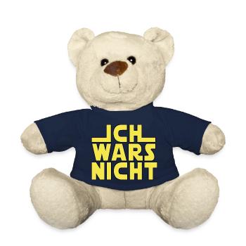 Ich Wars Nicht T-Shirt - Sprüche Shirt - Teddy - French Navy - Vorne