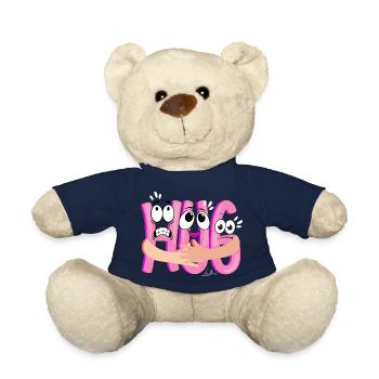 Pink Cartoon Kuscheln - Humorvoll - Teddy - French Navy - Vorne