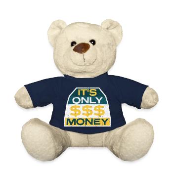 Es ist nur Geld reich lustig kaufen Glück Spruch - Teddy - French Navy - Vorne