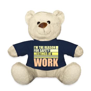 C’est drôle que je sois la raison des réunions de sécurité au travail - Nounours - bleu marine - Devant