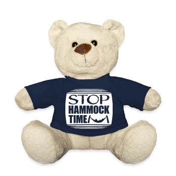 Lustige Stopp-Hängematten-Zeit Entspannen Schlafen Camping - Teddy - French Navy - Vorne