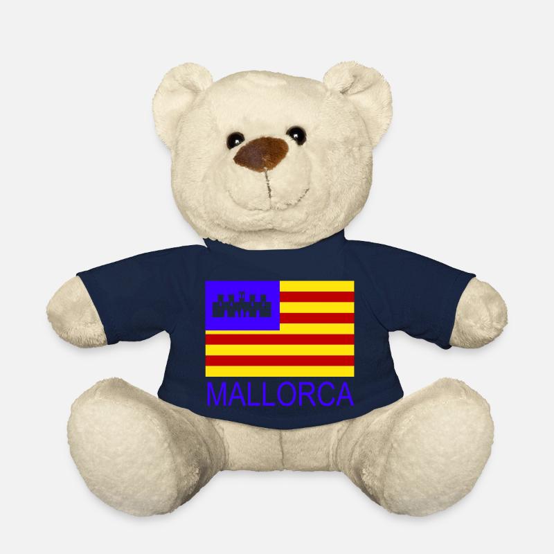 Drapeau de Majorque - Nounours - bleu marine