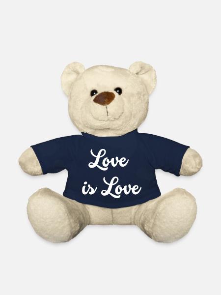 Love is Love - Teddy Bear - french navy