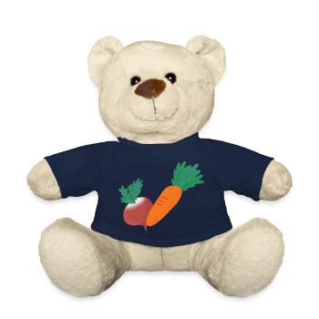 Radis et carotte - Nounours - bleu marine - Devant