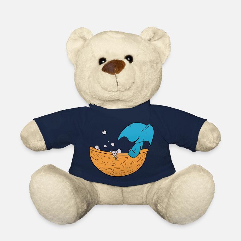 Bain d’éléphant - Nounours - bleu marine