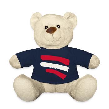 Austrian Flag - Flag Austria - Teddy Bear - french navy - Front